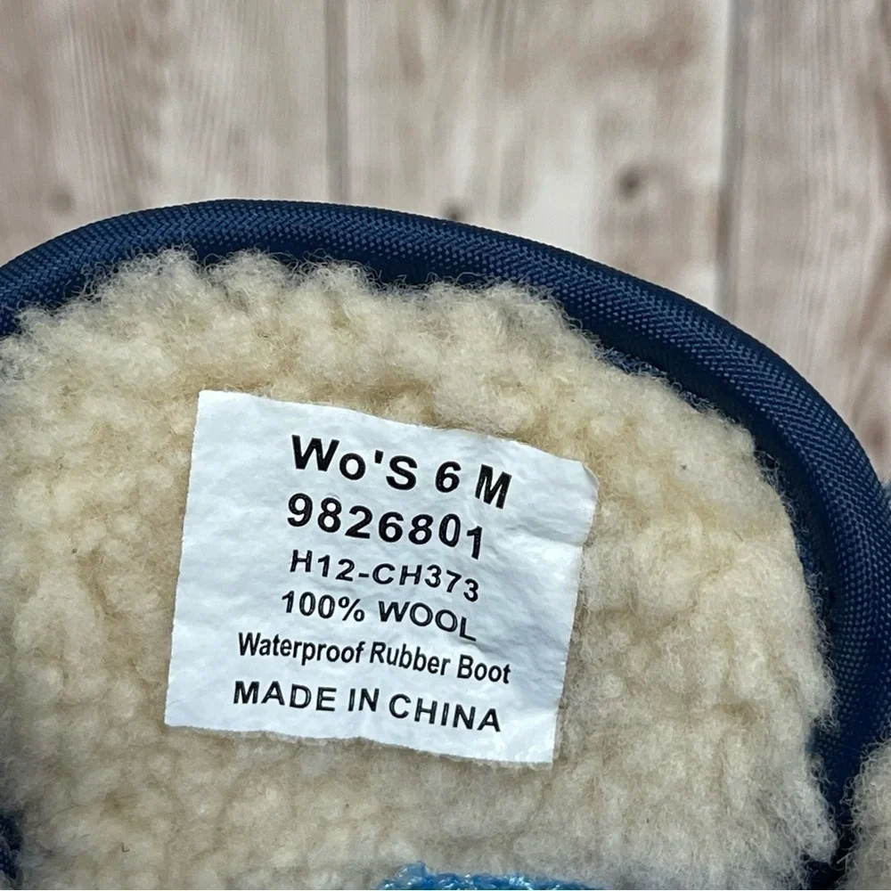 Sperry Top Sider for J Crew Wool Lined Waterproof Duckboot Size 6 Women